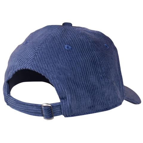 Beechfield Corduroy Dad Cap, Blau / Slate Blue, mit Chenille-Aufnäher (A) - Bild 2