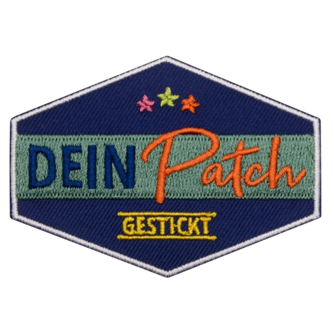 Beispielaufnäher/Veredelung, gestickt, DEIN PATCH - Bild 1