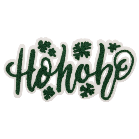 Aufnäher / Patch, Chenille, HoHoHo-Schriftzug - Bild 1