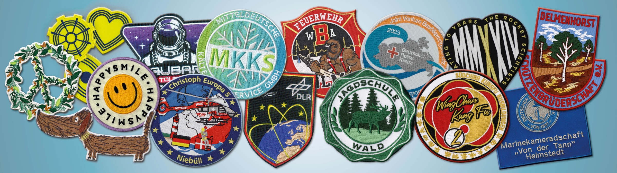 Gestickte Patches und Aufnäher hier günstig bestellen
