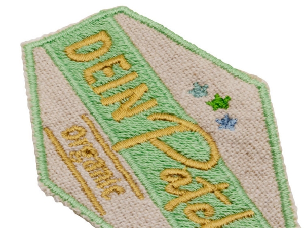 Aufnäher / Patch aus Bio-Baumwolle - er ist naturgelassen und hat einen besonderen Touch