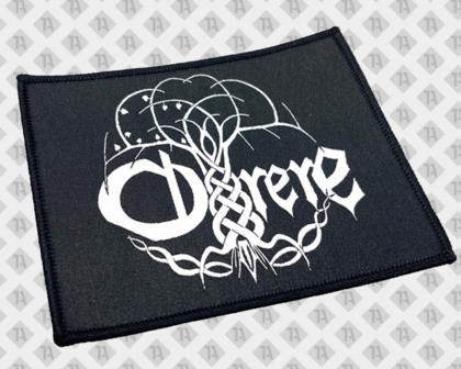 Gewebter Patch Aufnäher mit Kettelrand schwarz weiß Otrere Allgemein