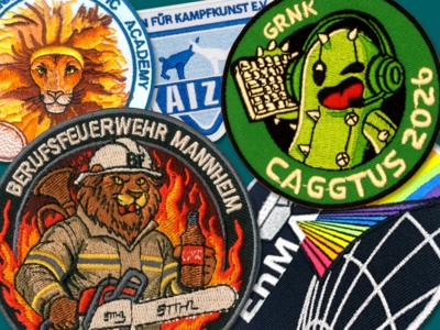 Fotorealistische Aufnäher gedruckt – ideal für komplexe Logos & feine Farbverläufe