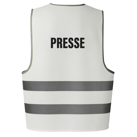 DTF / Textildruck / Bügelbild, PRESSE, Schwarz, 175x55 mm, für Polyester - Bild 2