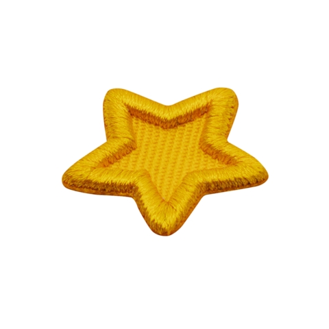Aufnäher / Patch, gewebt mit 3D-Stick, Goldstern - Bild 2