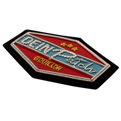 Beispielaufnäher/Veredelung, Boullionstick, DEIN PATCH - Bild 3