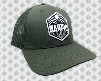 Patch gewebt Kettelrand Cap Aufnähservice