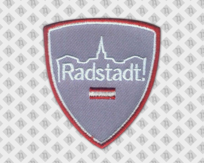 Gestickter Aufnäher Patch mit gesticktem Rand Radstadt Österreich Gastro
