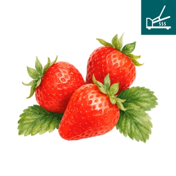 DTF / Textildruck / Bügelbild, Erdbeeren, 200x157 mm, für Baumwolle - Bild 1