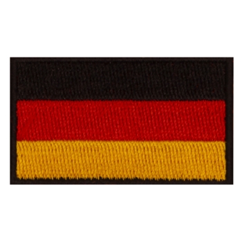 Aufnäher / Patch, gestickt, Deutschlandflagge, Stickrand, zum Aufnähen, 50x29 mm