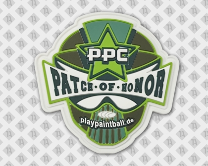 Patch Aufnäher PVC Rubber Airsoft Paintball PPC Patch Of Honor zum nähen in grün weiß