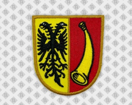 Wappen Karnevalsaufnäher Patch mit Kettelrand zum Aufnähen Abzeichen Karneval