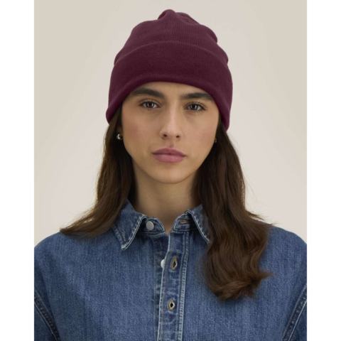 Stanley/Stella Beanie Fielder, Unisex, Deep Plum / Lila, OS - Bild 4
