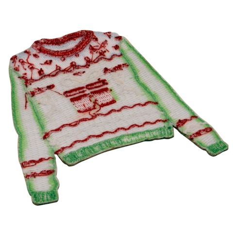 Aufnäher / Patch, gestickt, Weihnachtssweater - Bild 3