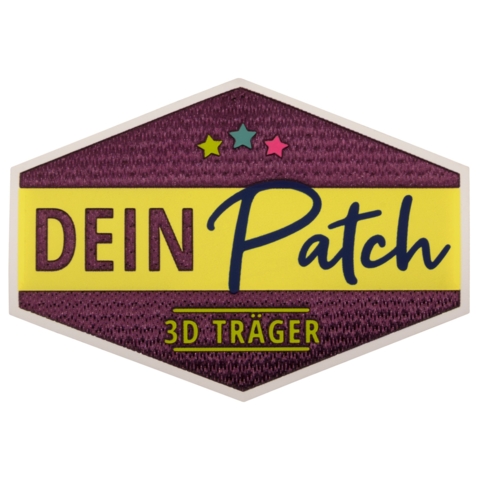 Beispielaufnäher/Veredelung, 3D-Applikation auf Trägermaterial, DEIN PATCH - Bild 1