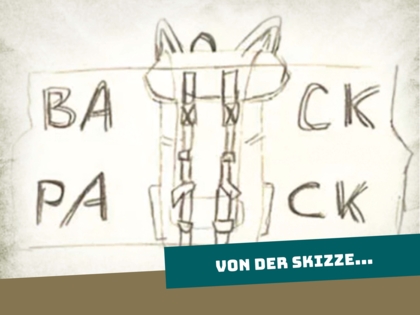 Von der Skizze zum fertigen Backpacker Patch Dateierstellung Grafik eigenes Design Rucksack Outdoor