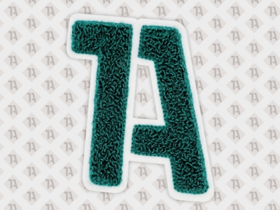 Gestickter Aufnäher mit Schriftzug „Mit Abstand die Besten“ – individueller Patch selbst gestalten