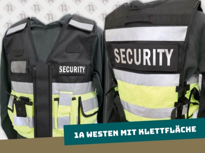 1A Westen reflektierend mit Klettfläche
