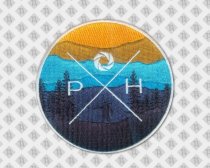 Gestickter Aufnäher Patch Badge rund mit gesticktem Rand Vereine
