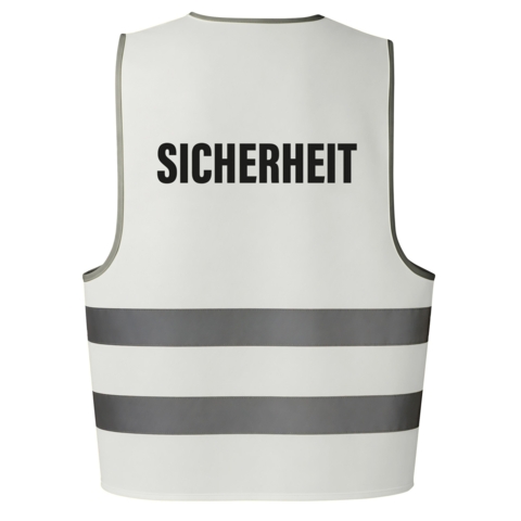 DTF / Textildruck / Bügelbild, SICHERHEIT, Schwarz, 270x55 mm, für Polyester - Bild 2