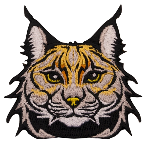 Aufnäher / Patch, gestickt, Luchskopf - Bild 1