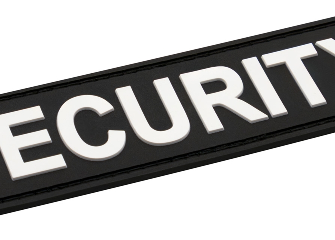 Aufnäher / Patch, Gummi/Rubber, Security - Bild 2