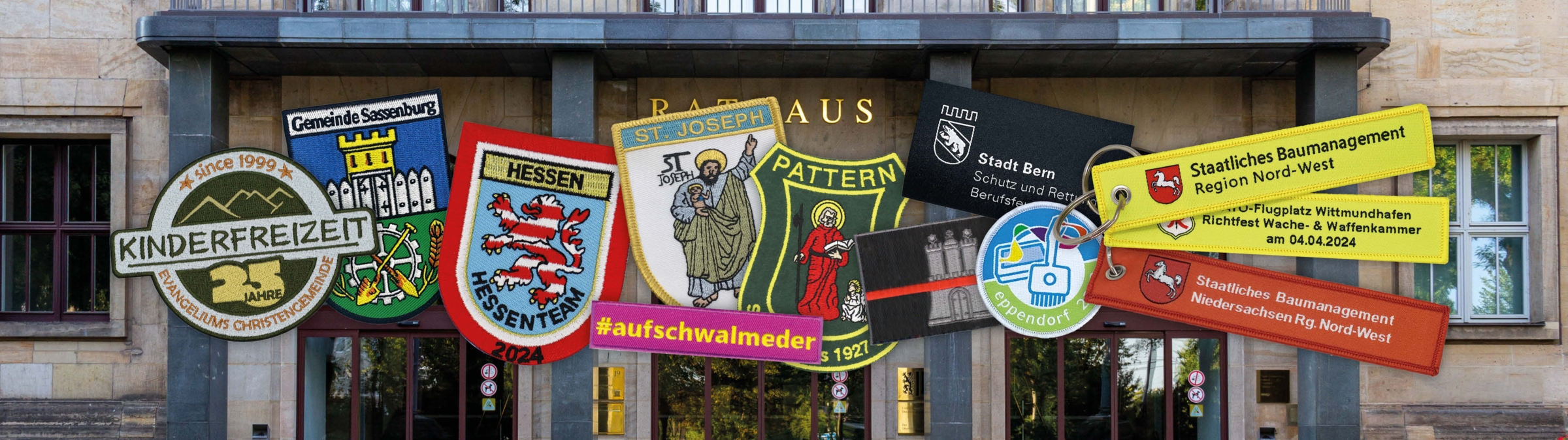 Stadt, Stadtwappen, Kommunen & Behörden Aufnäher
