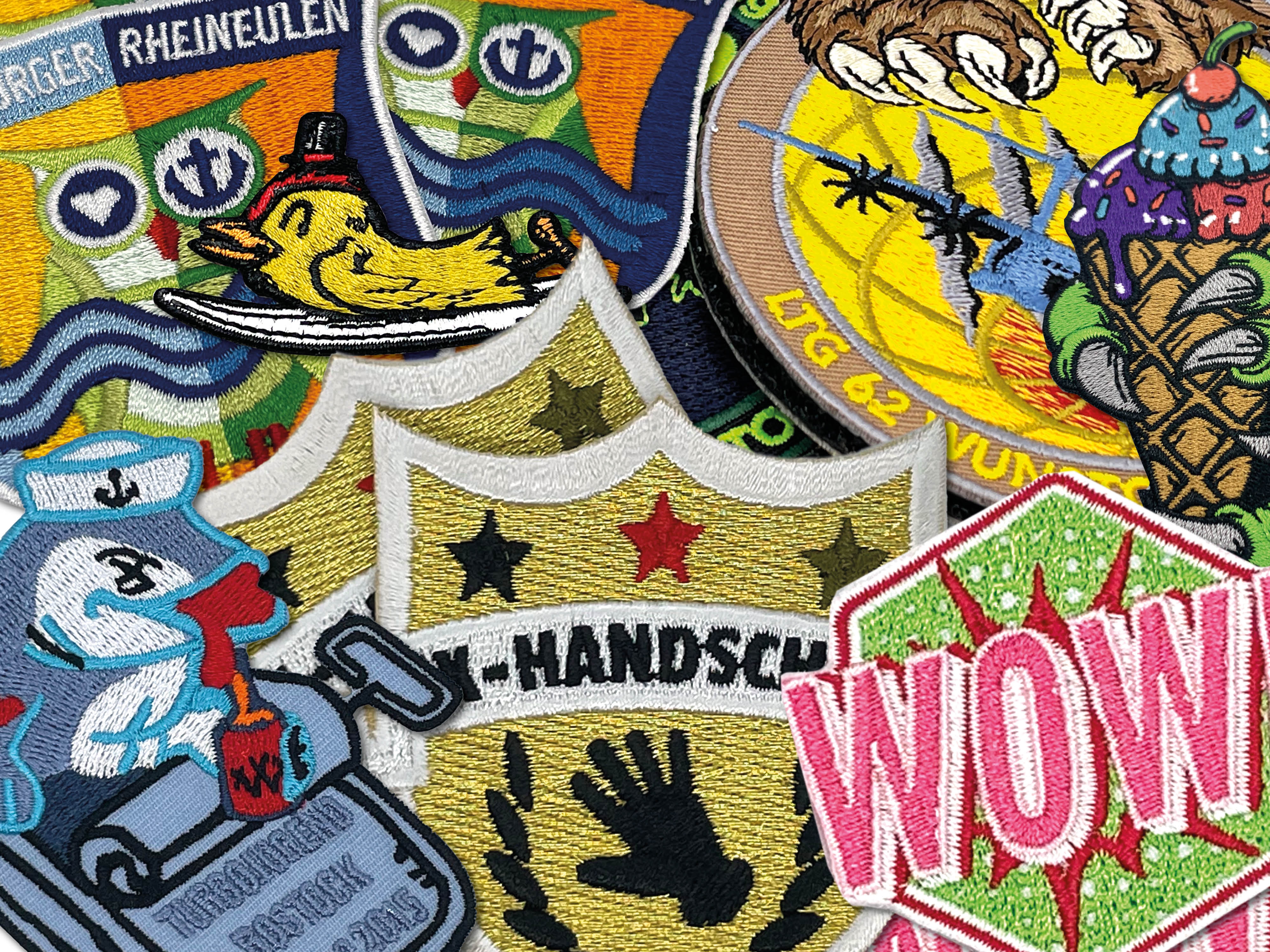 Gestickte Patches sind der Patchklassiker.