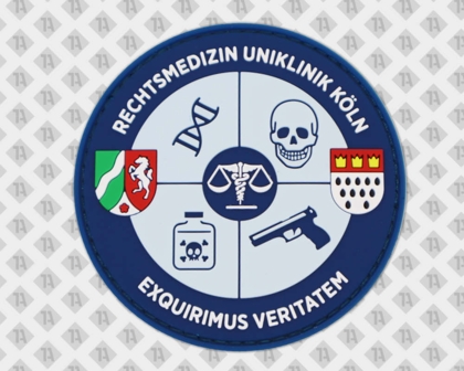 Patch PVC Rubber Uniklinik Köln Gummi Schule und Uni Abzeichen