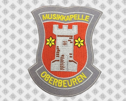 Konturgeschnittener Patch Aufnäher gestickt mit Filz Vereine