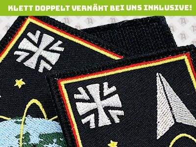 Patch Bundeswehr Klett doppelt vernäht