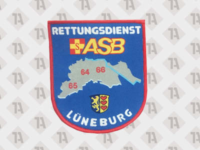 1A Aufnäher Patch für Rettungsdienste gestickt gewebt gedruckt PVC mit Klett Kettelrand