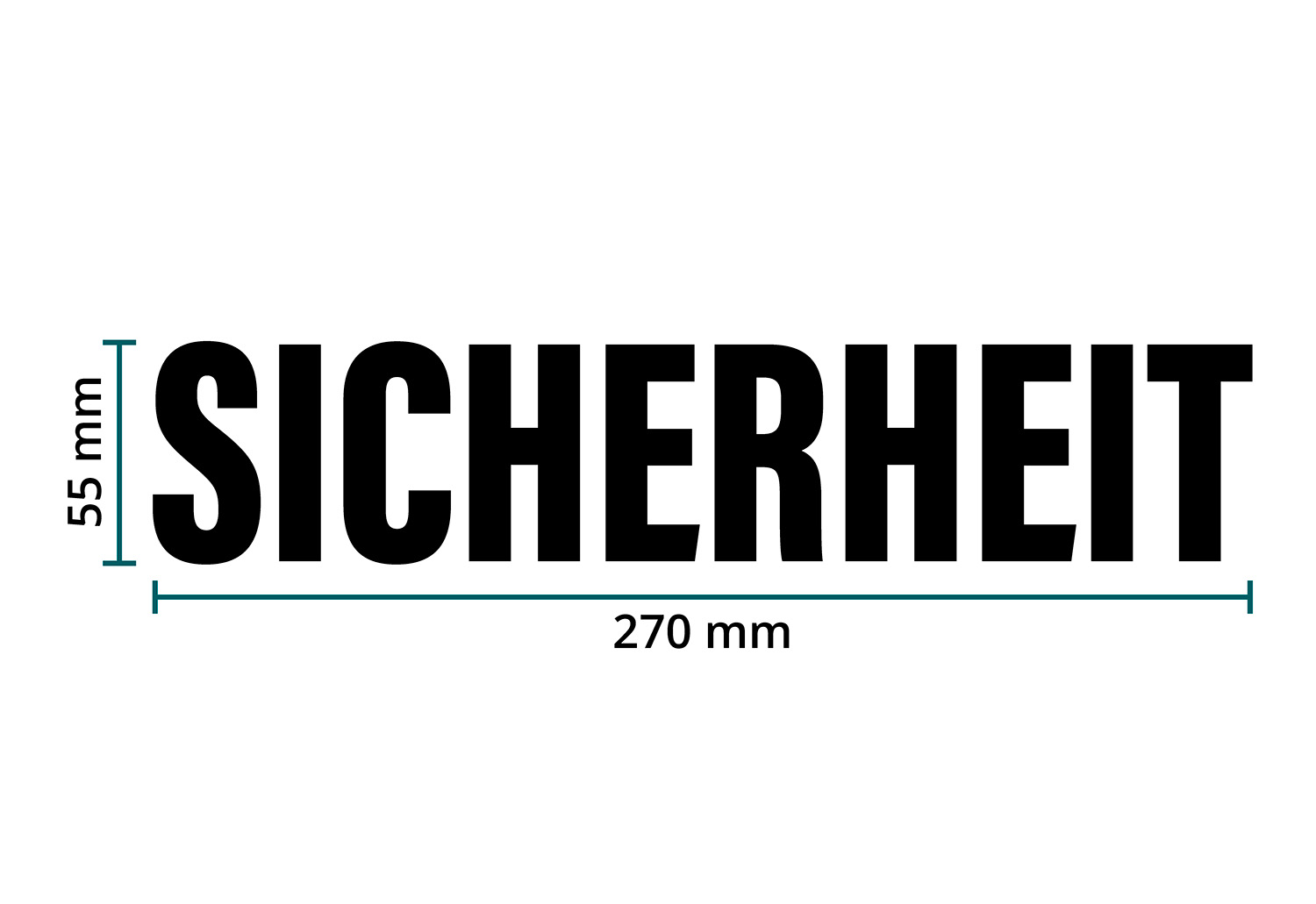 DTF / Textildruck / Bügelbild, SICHERHEIT - Größentabelle / Sizechart