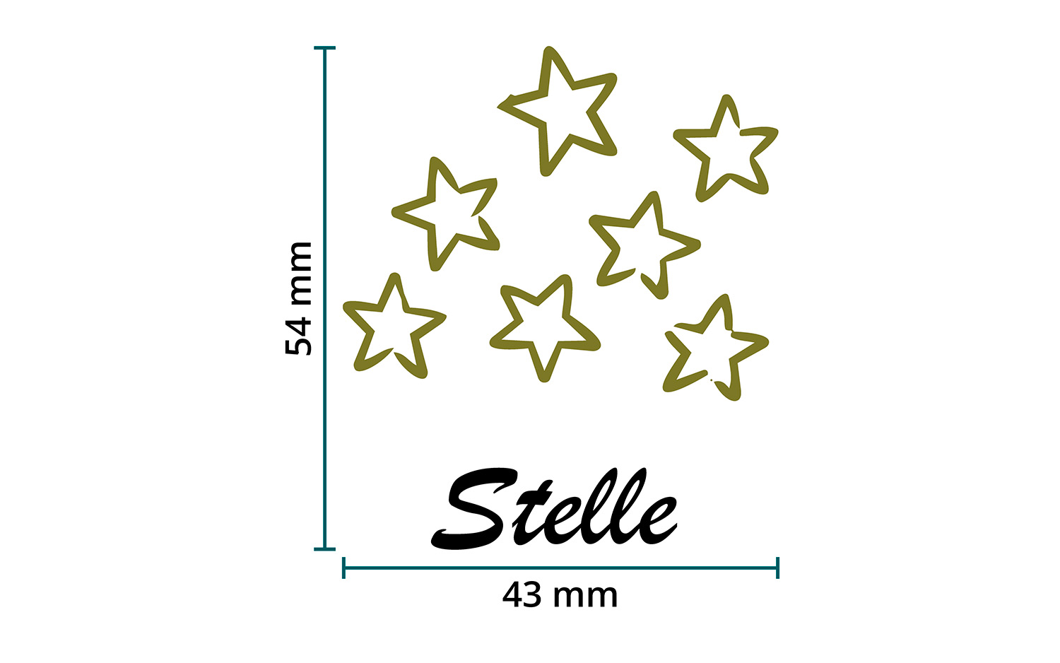 DTF / Textildruck / Bügelbild, Stelle - Größentabelle / Sizechart