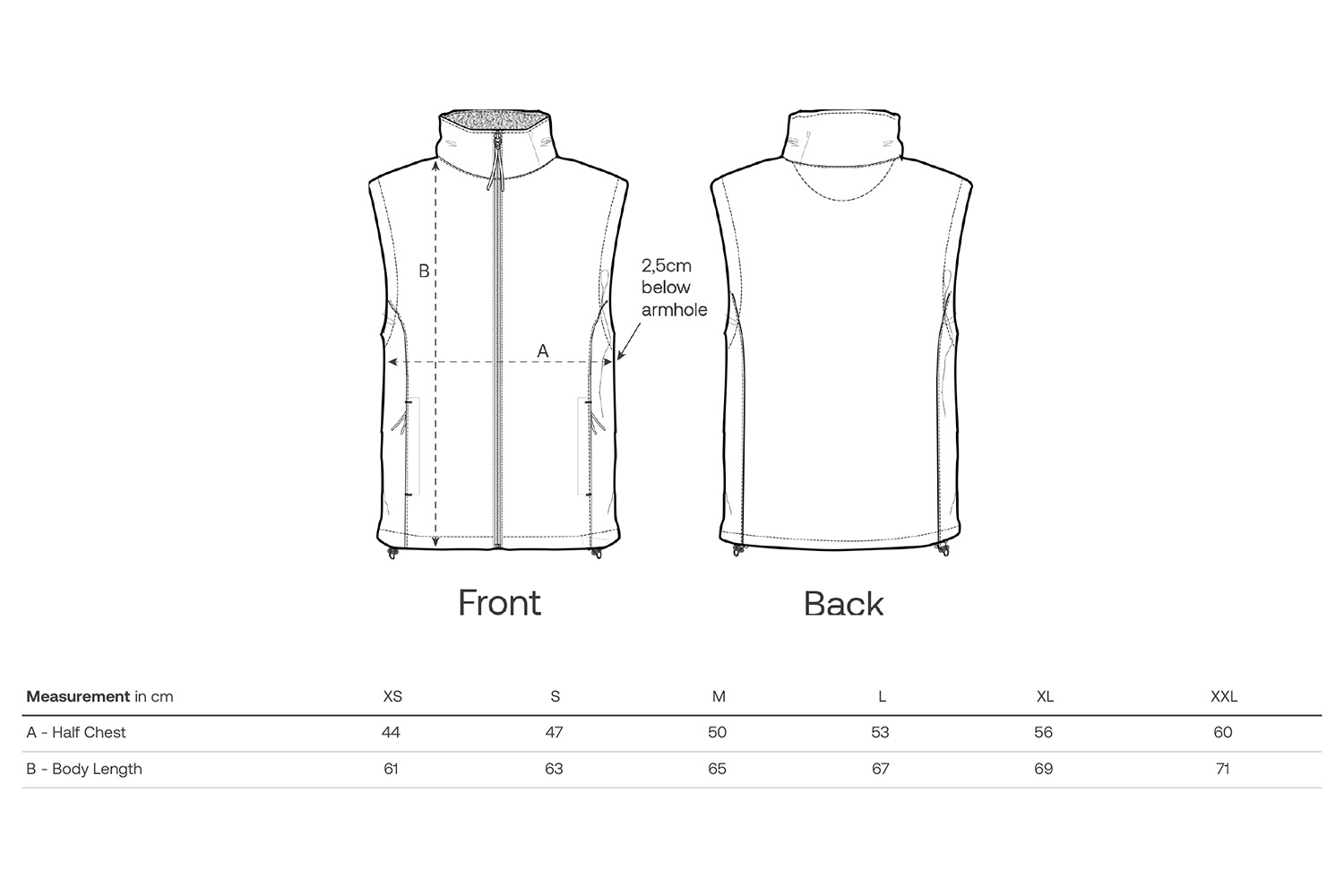 Stanley/Stella Softshell-Jacke Stella Trail Blazer - Größentabelle / Sizechart